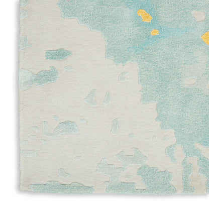 Nourison Home Prismatic  Seafoam Gold  Contemporary