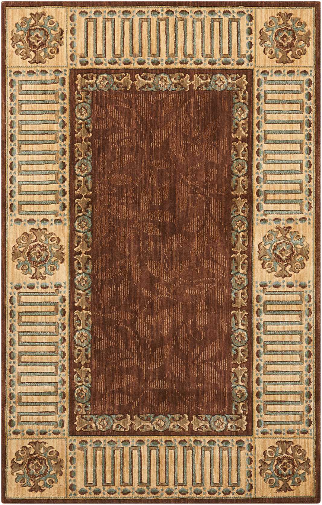 Nourison Home Vallencierre  Brown  Traditional
