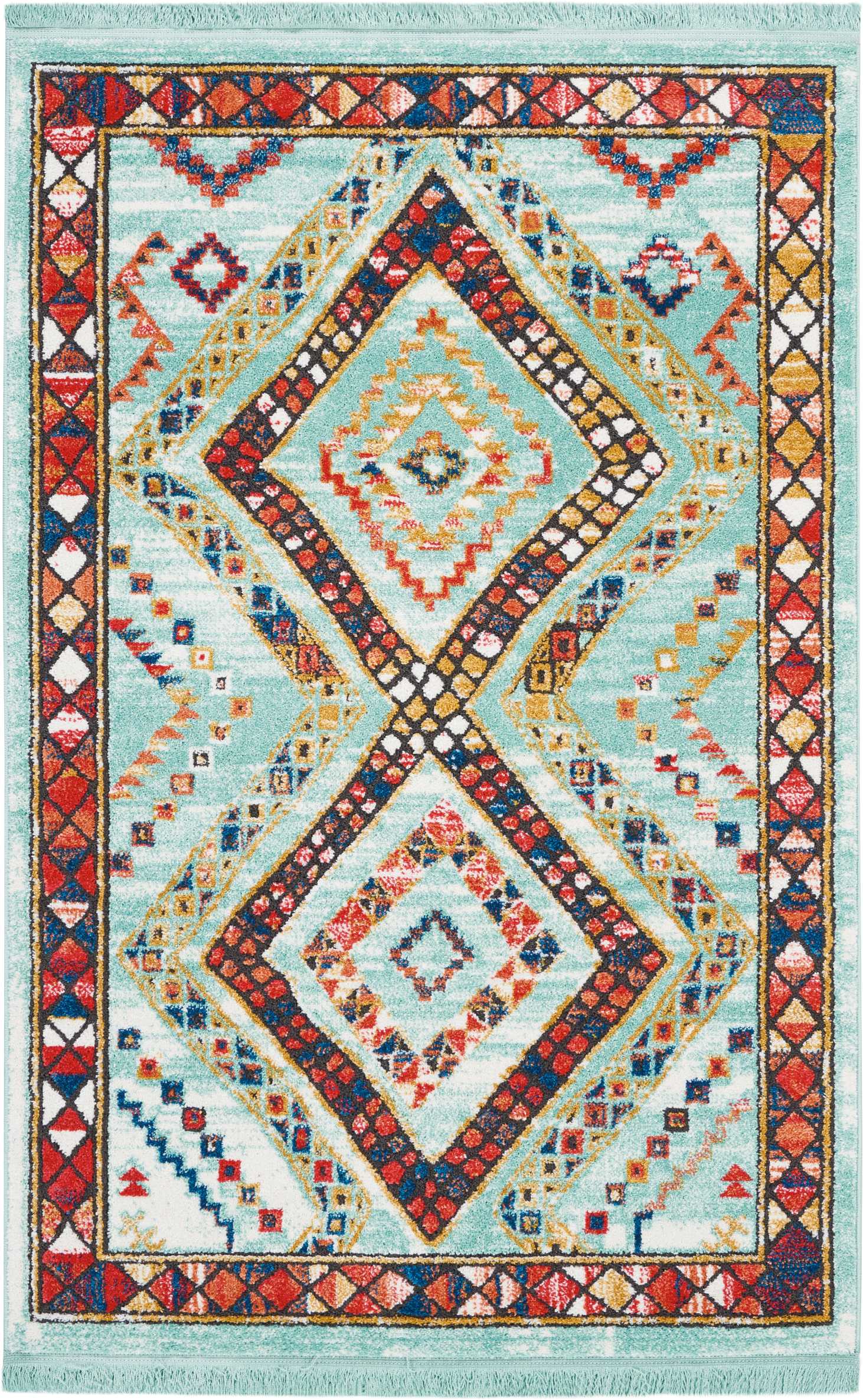 Nourison Home South Western  Aqua  Transitional