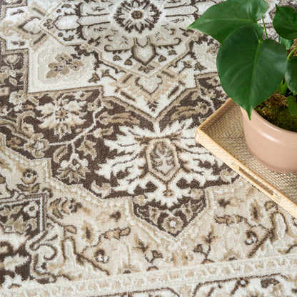 Nourison Home Dekor  Brown Ivory  Traditional