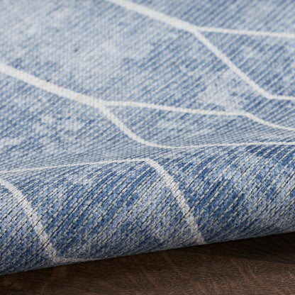 Nourison Home New Concept Washables  Blue  Contemporary