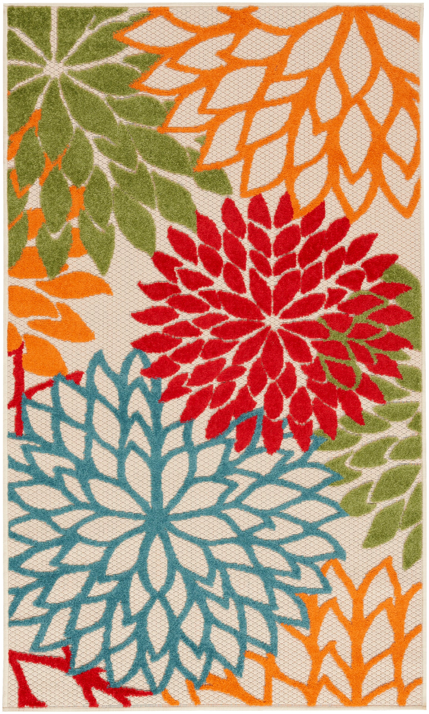 Nourison Home Aloha ALH05 Green Contemporary Power-loomed Rugs