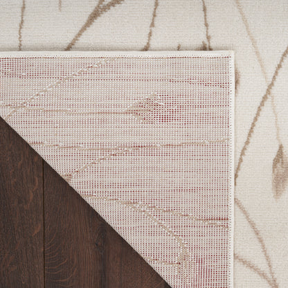 Nourison Home Grafix  Ivory Beige  Contemporary