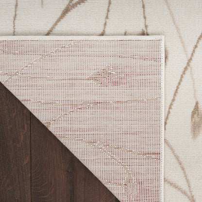 Nourison Home Grafix  Ivory Beige  Contemporary