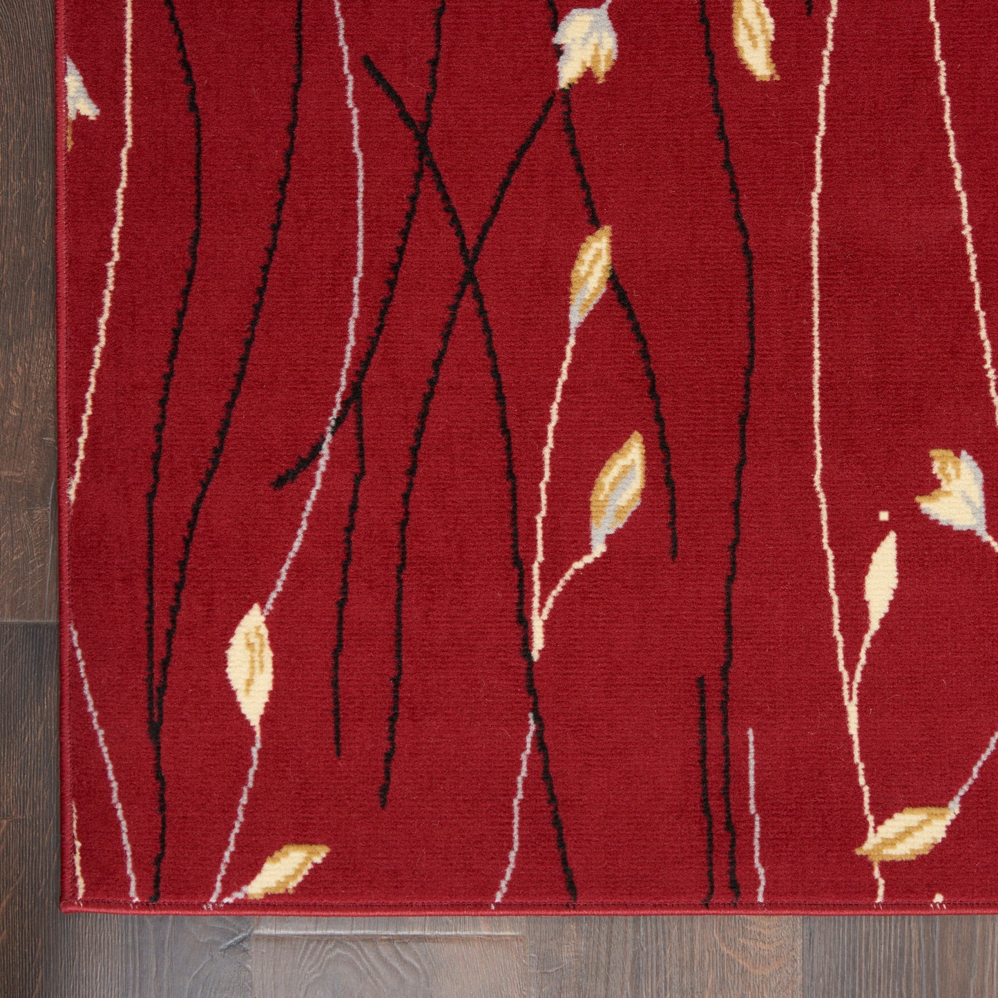 Nourison Home Grafix  Red  Contemporary