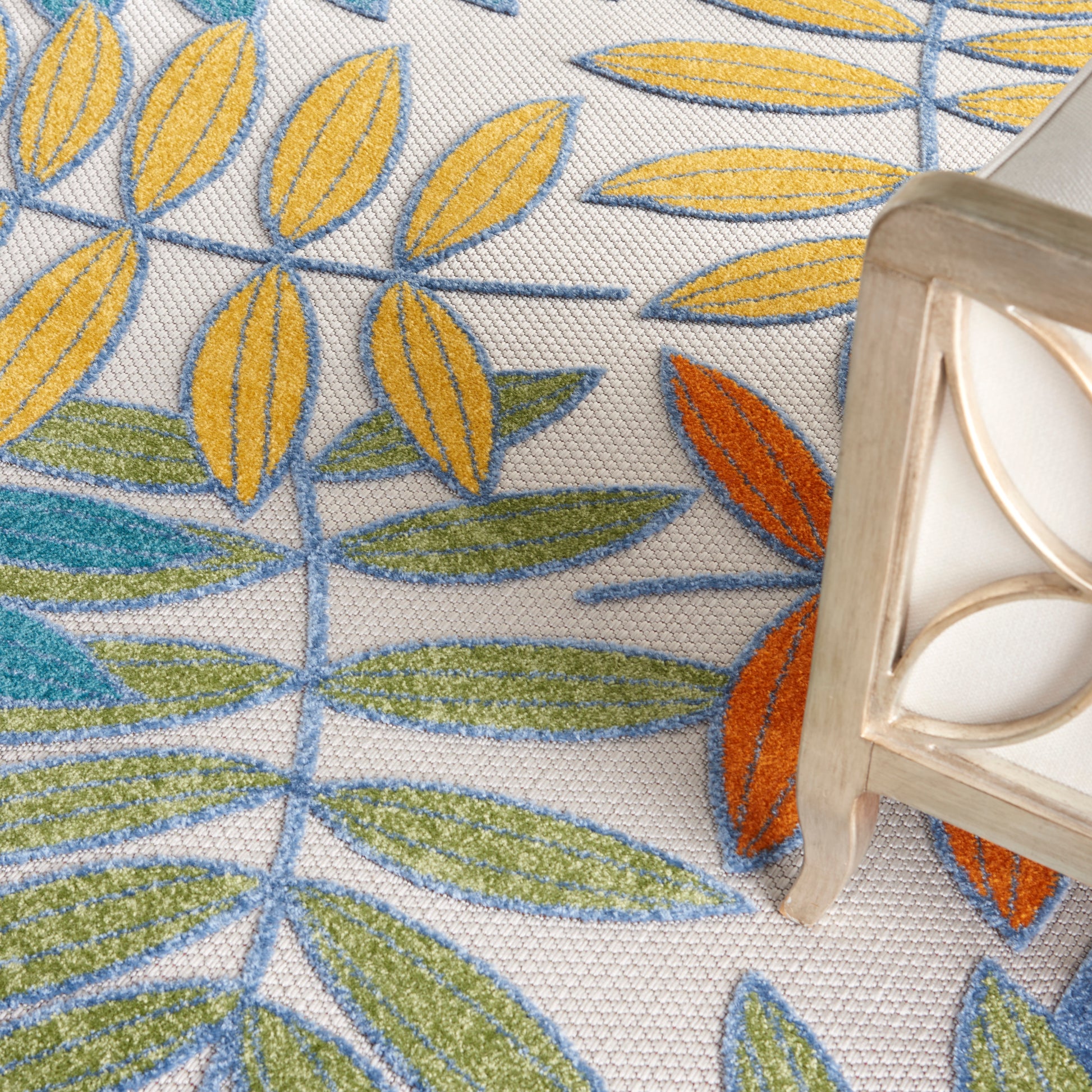 Nourison Home Aloha  Ivory Multi  Contemporary