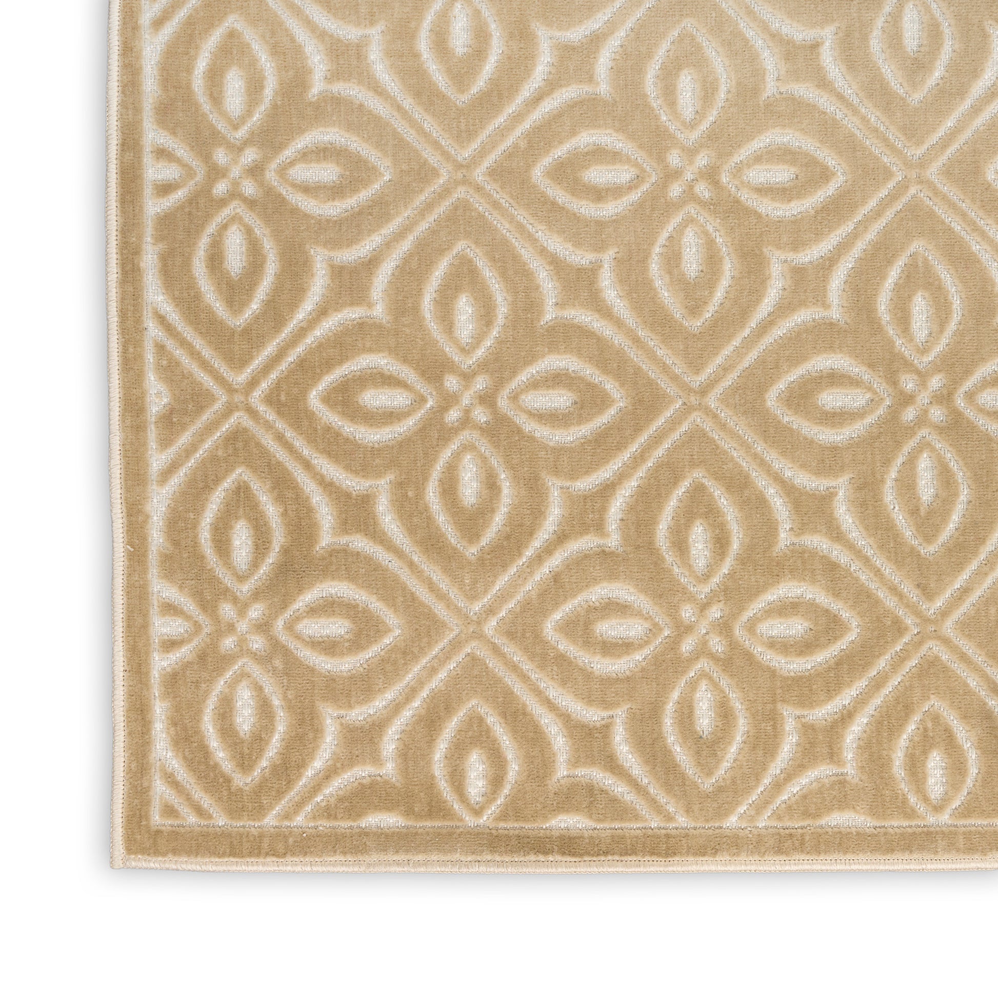 Nourison Home Washable Charm  Beige Ivory  Contemporary