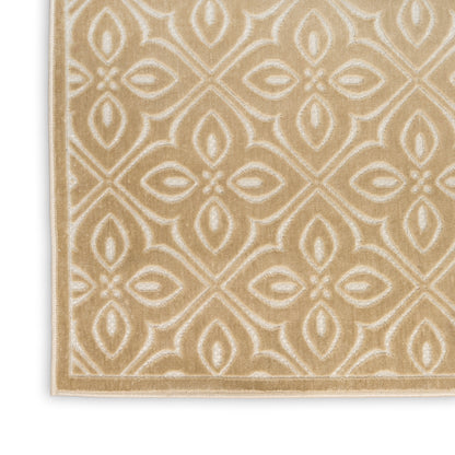 Nourison Home Washable Charm  Beige Ivory  Contemporary
