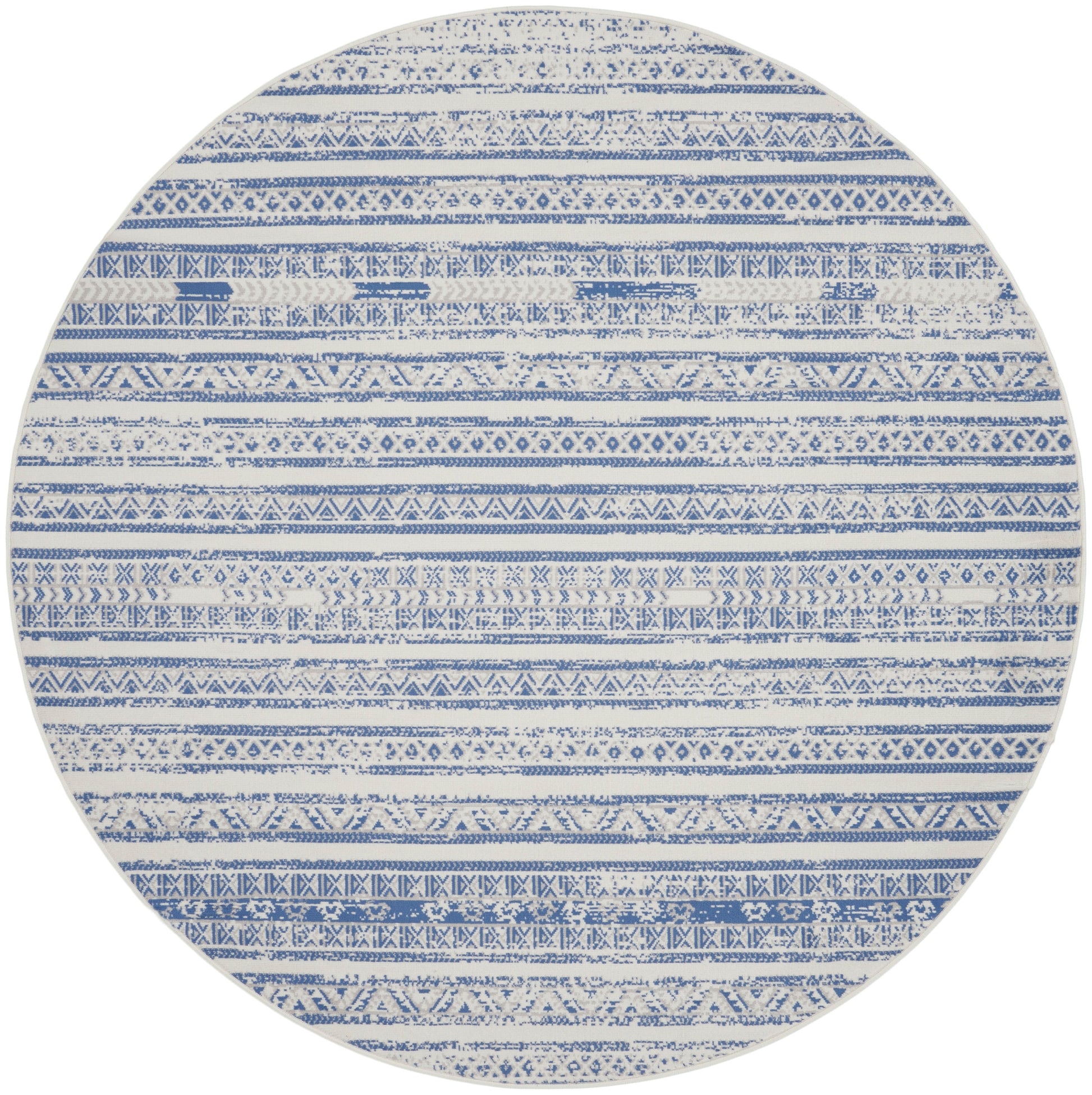 Nourison Home Whimsicle  Ivory Blue  Transitional