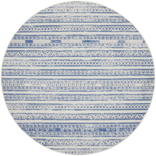 Nourison Home Whimsicle  Ivory Blue  Transitional