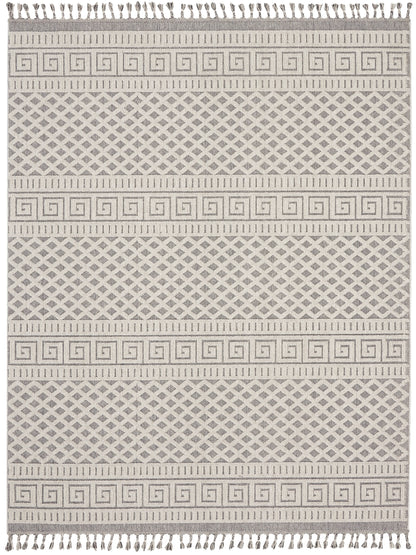 Nourison Home Paxton PAX05 Ivory Slate Contemporary Power-loomed Rug