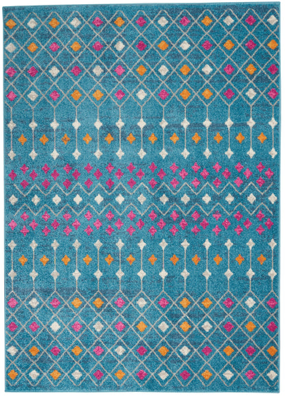 Nourison Home Passion  Blue Multicolor  Transitional