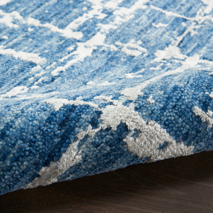 Nourison Home Luna  Blue Silver  Contemporary