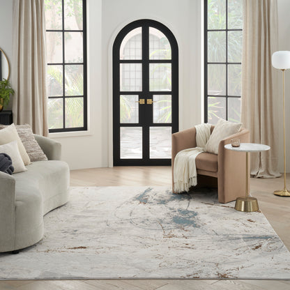 Nourison Home Desire  Ivory Grey Blue  Contemporary