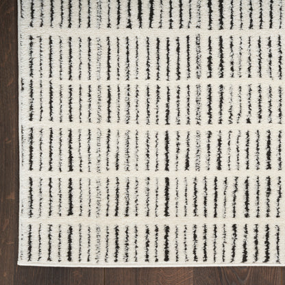 Nourison Home Modern Comfort  Ivory Black  Contemporary