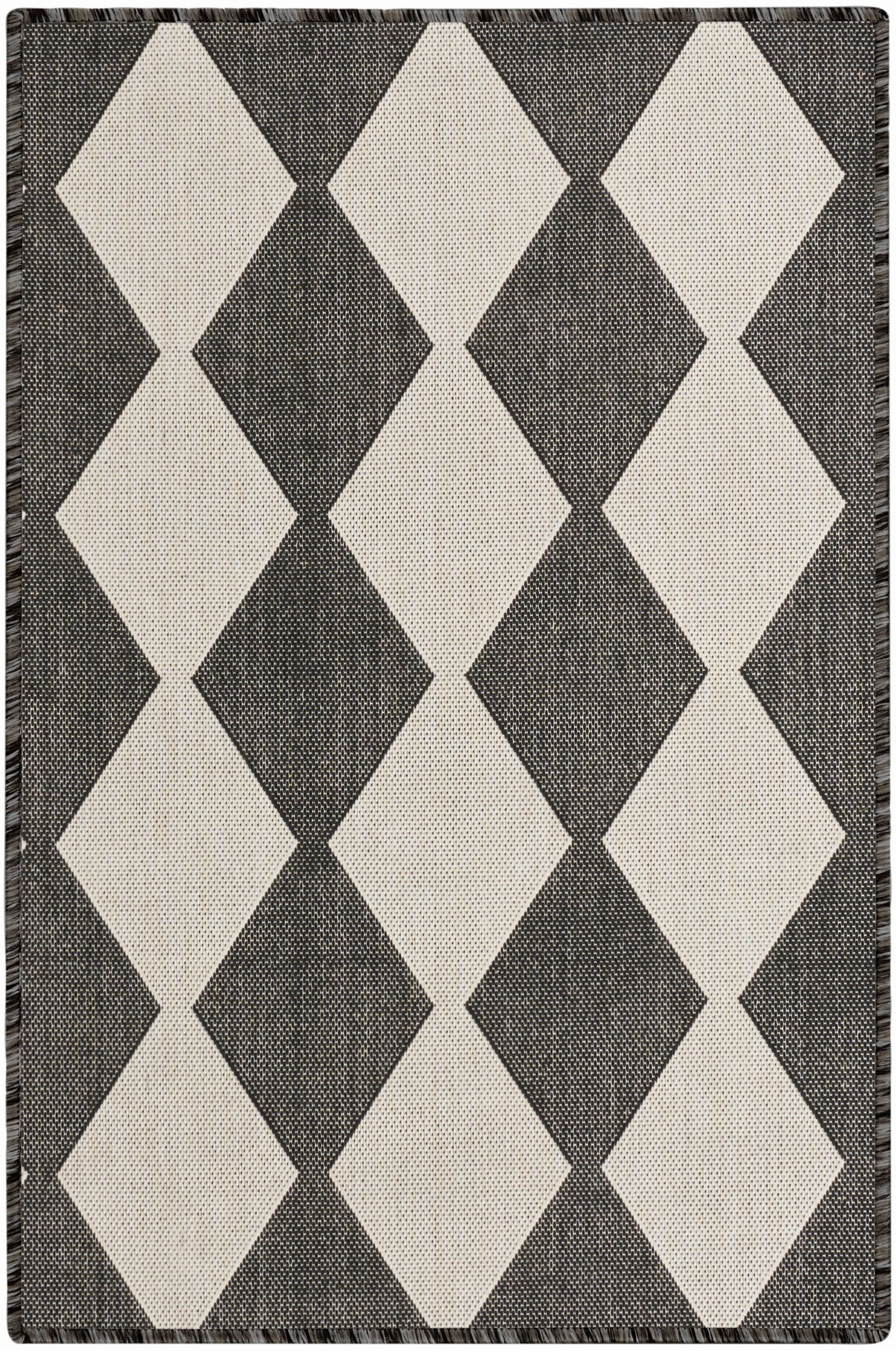 Nourison Home Positano POS04 Black Contemporary Power-loomed Rug