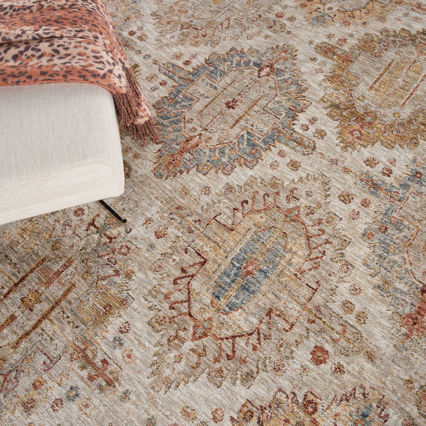 Nourison Home Sahar  Ivory Multicolor  Traditional