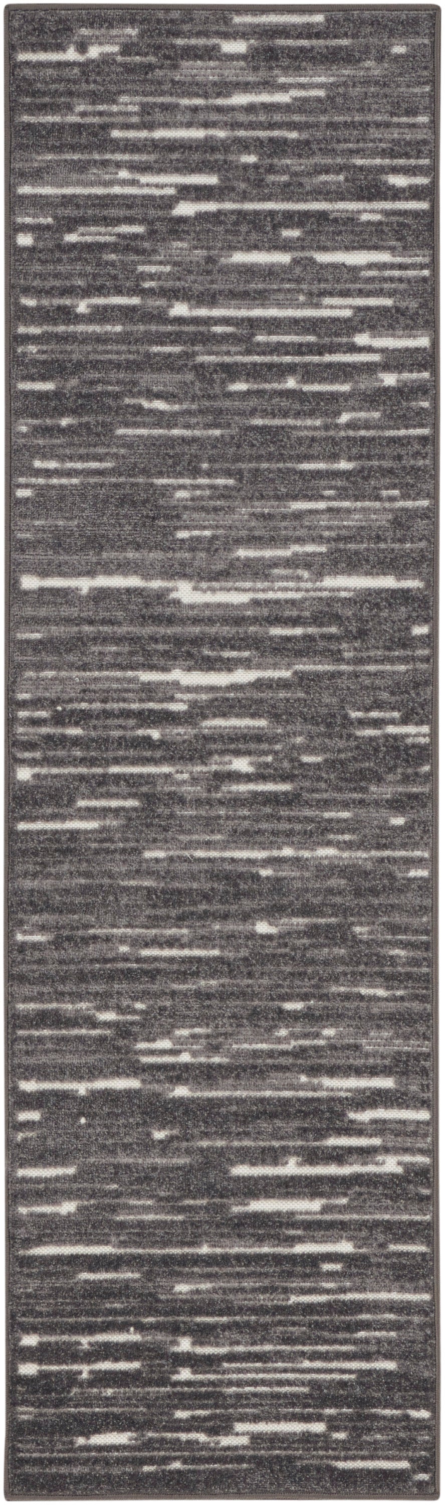Nourison Home Care Free CAF04 Grey Contemporary Loom-woven Rug