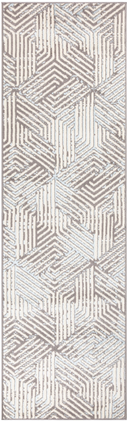 Nourison Home Grafix GRF39 Grey Contemporary Power-loomed Rug
