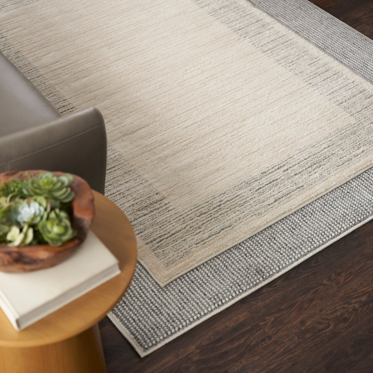 Nourison Home Andes  Ivory Grey  Contemporary