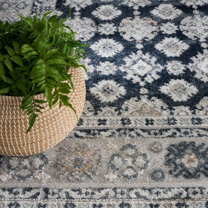 Nourison Home Dekor  Grey Navy  Traditional