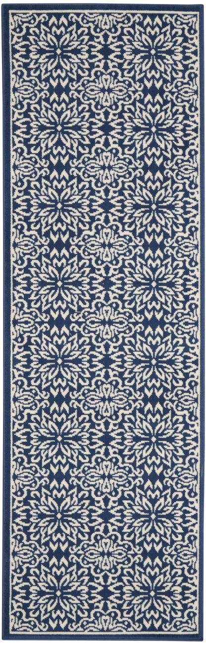 Nourison Home Jubilant JUB06 Navy Ivory Transitional Power-loomed Rug