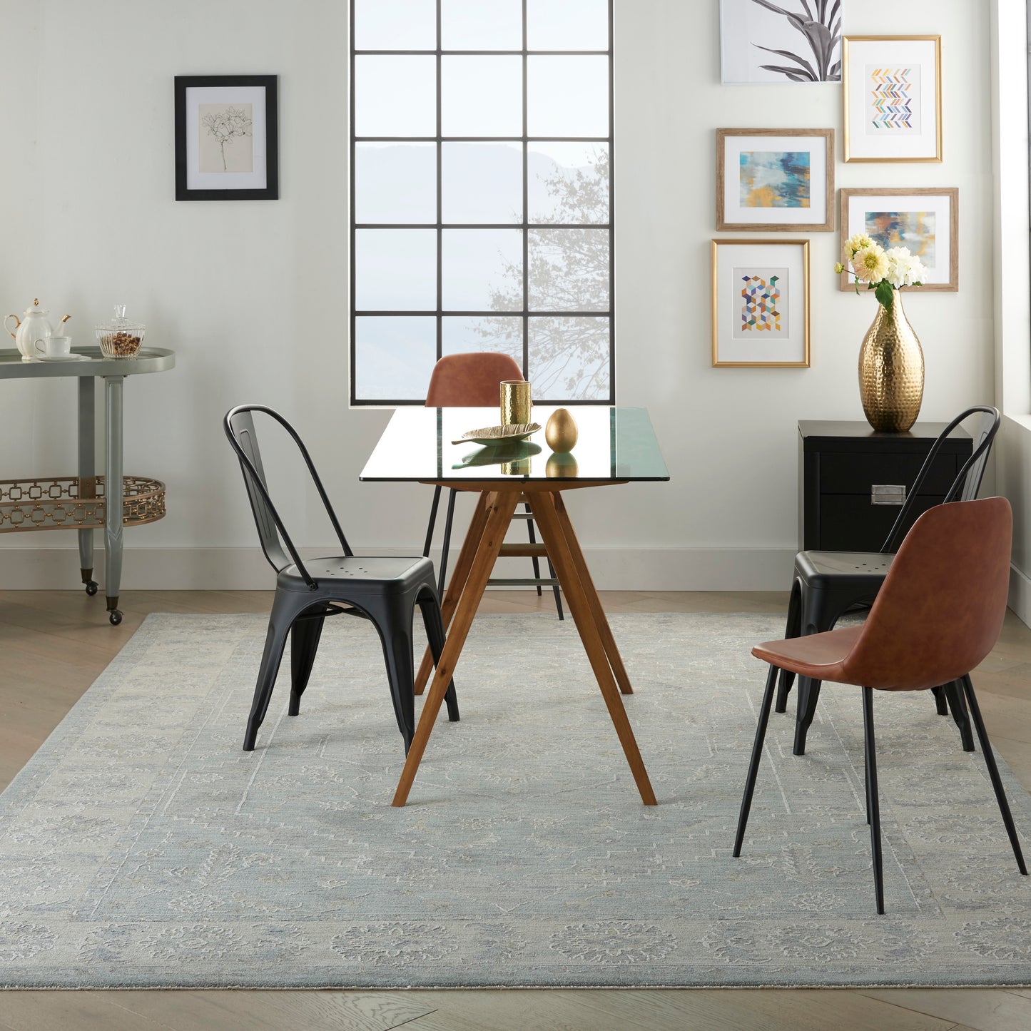 Nourison Home Infinite  Blue  Traditional