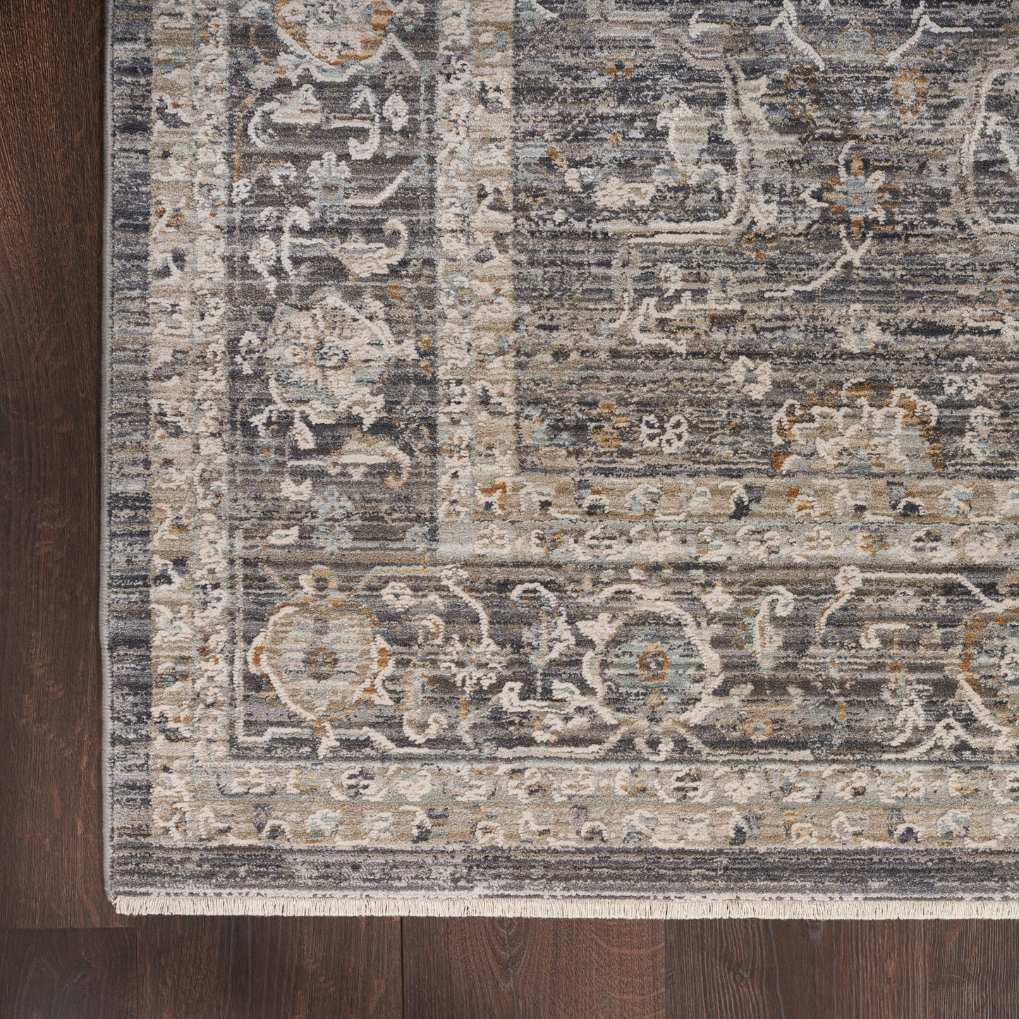 Nourison Home Lynx  Slate Multicolor  Transitional