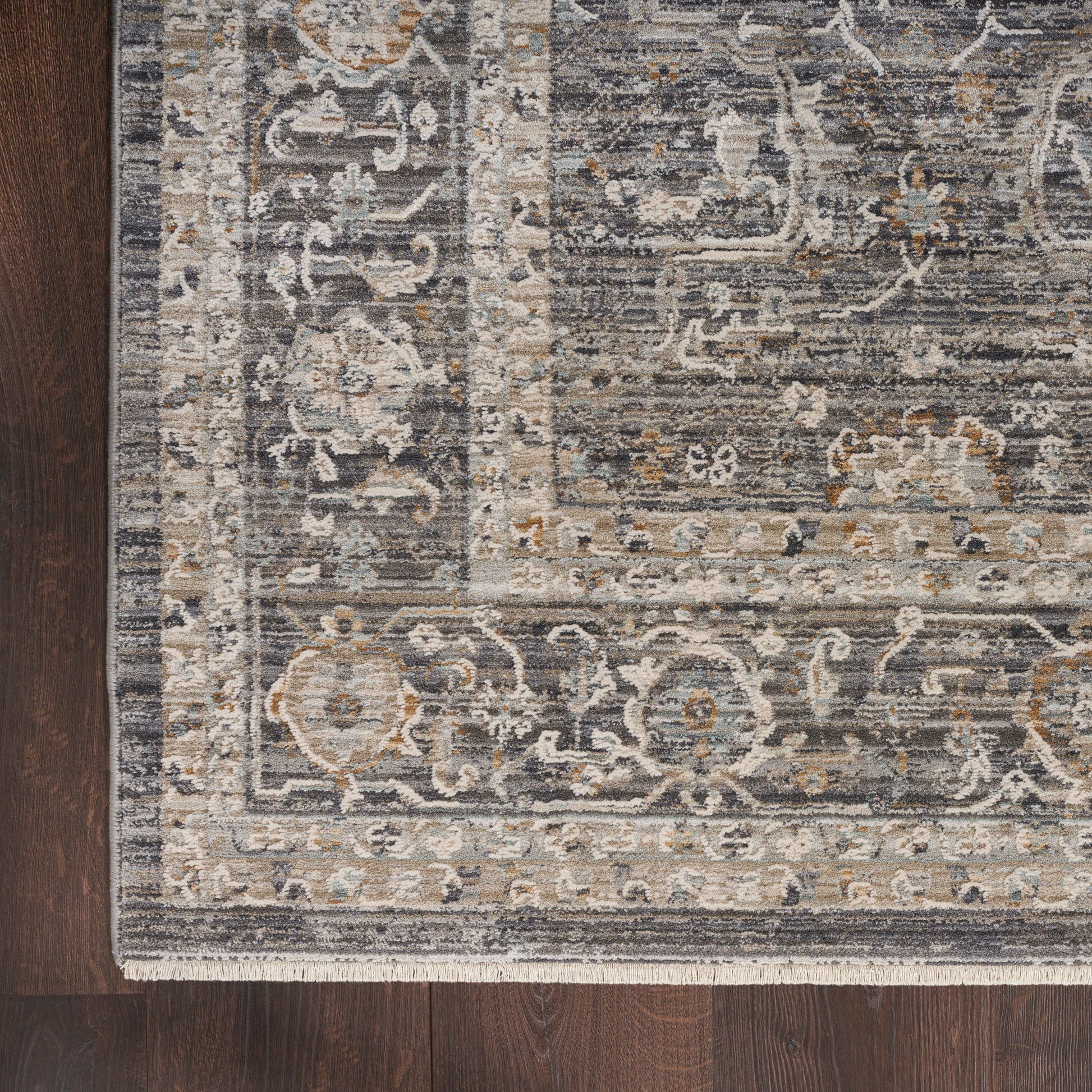 Nourison Home Lynx  Slate Multicolor  Transitional