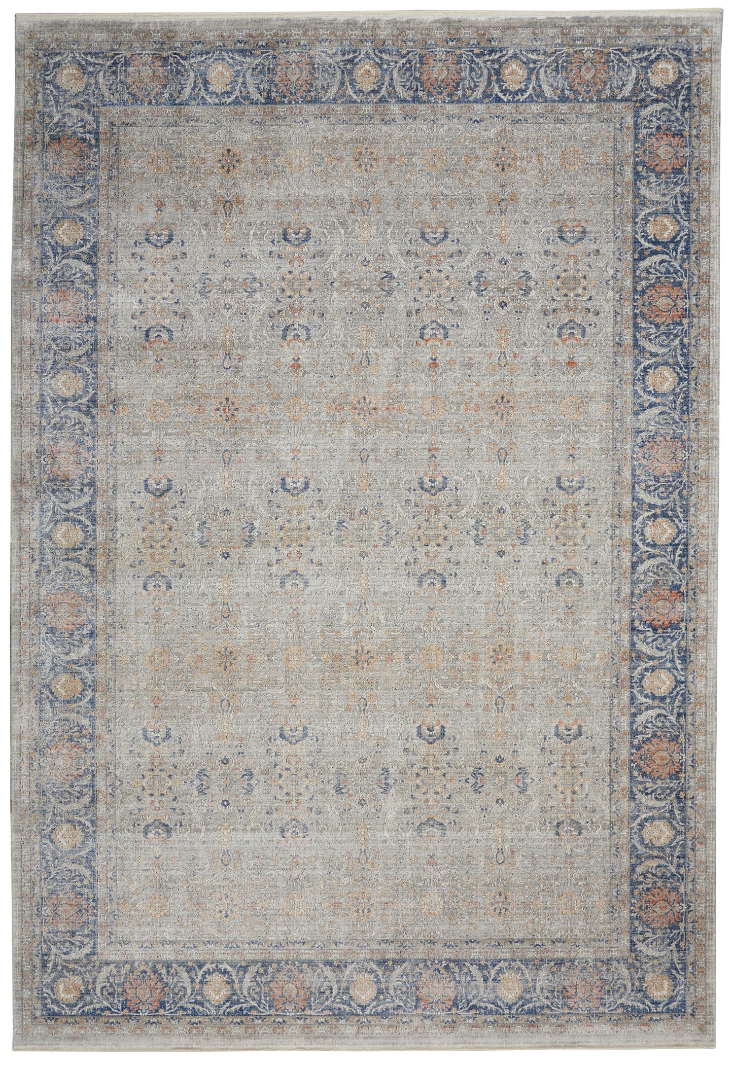 Nourison Home Starry Nights STN08 Grey Traditional Loom-woven Rug