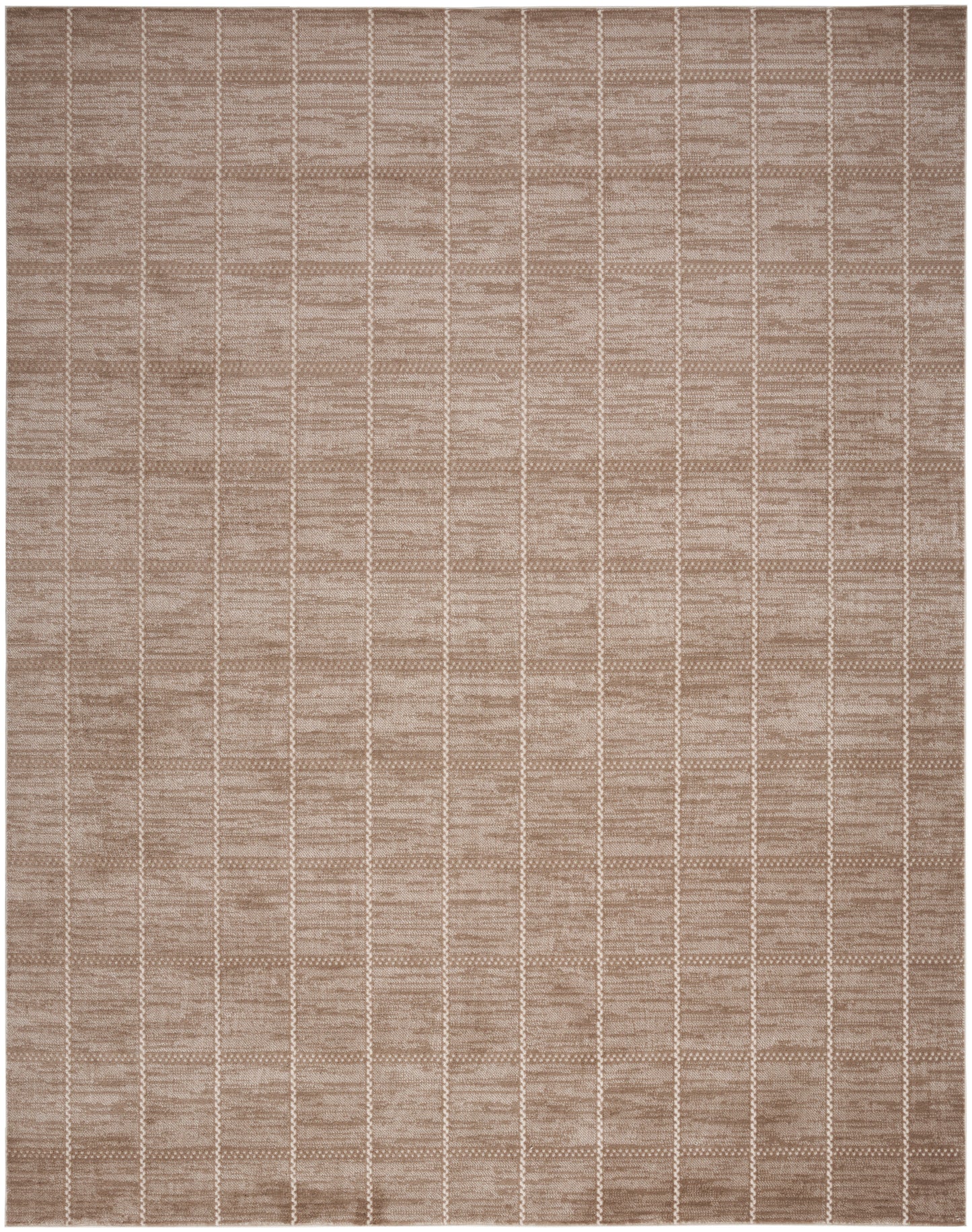Nourison Home Serenity Home SRH05 Mocha Ivory Contemporary Loom-woven Rug