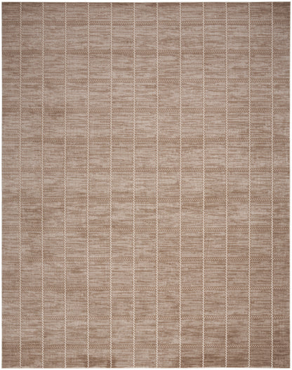 Nourison Home Serenity Home SRH05 Mocha Ivory Contemporary Loom-woven Rug