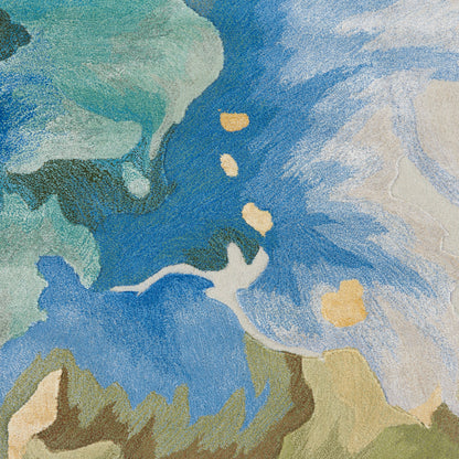 Nourison Home Prismatic  Seafoam  Contemporary