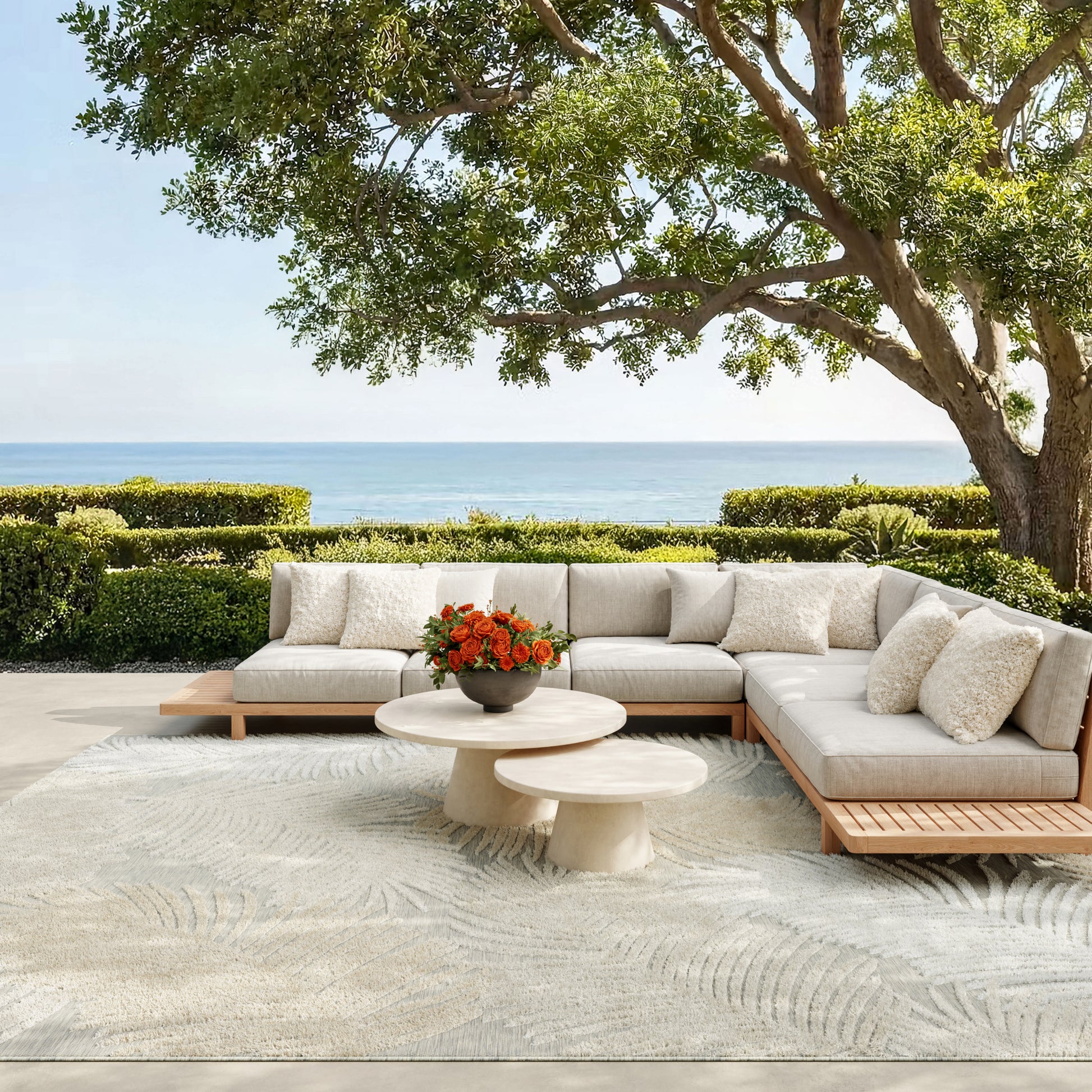 Nourison Home Suncoast  Grey  Contemporary
