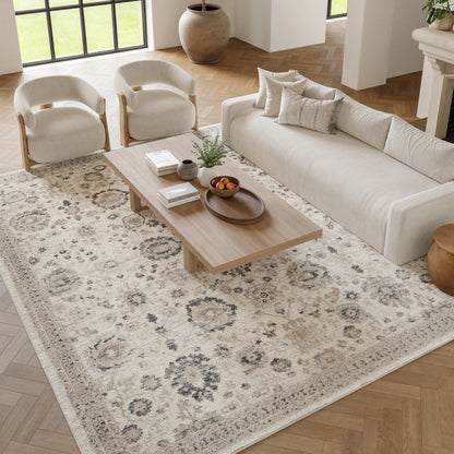 Nourison Home Eco Cycle  Ivory Multicolor  Traditional