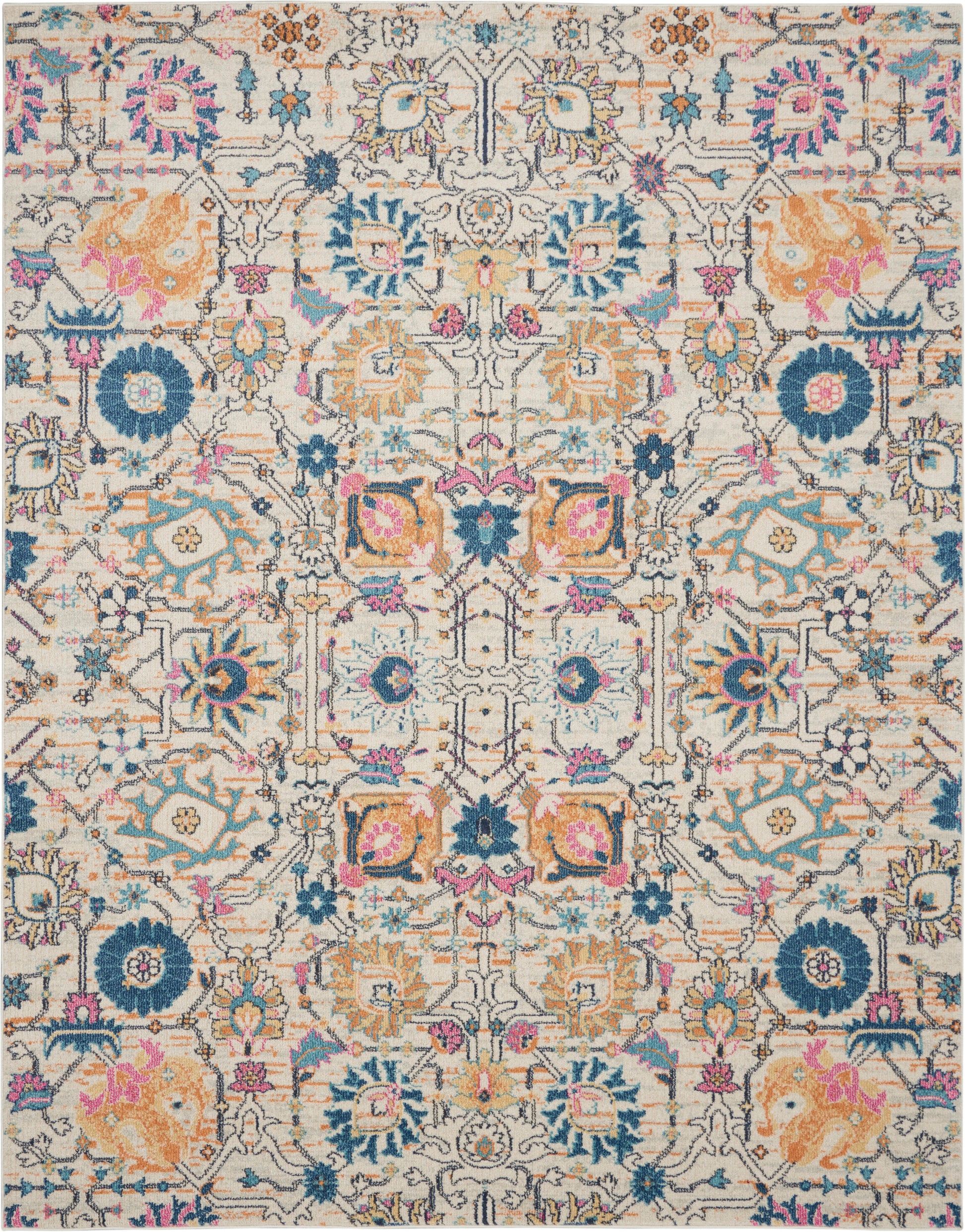 Nourison Home Passion  Ivory Multicolor  Transitional