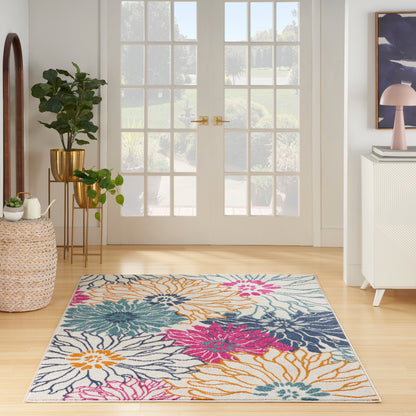 Nourison Home Passion  Ivory Multicolor  Contemporary