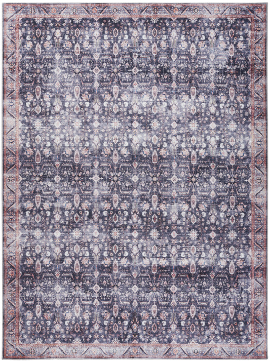 Nourison Home Grand Washables  Navy Ivory  Traditional