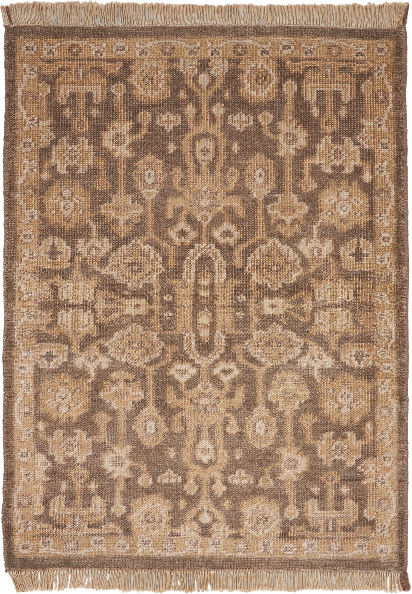 Nourison Home Aldora ALD06 Mocha Traditional Hand Knotted Rug
