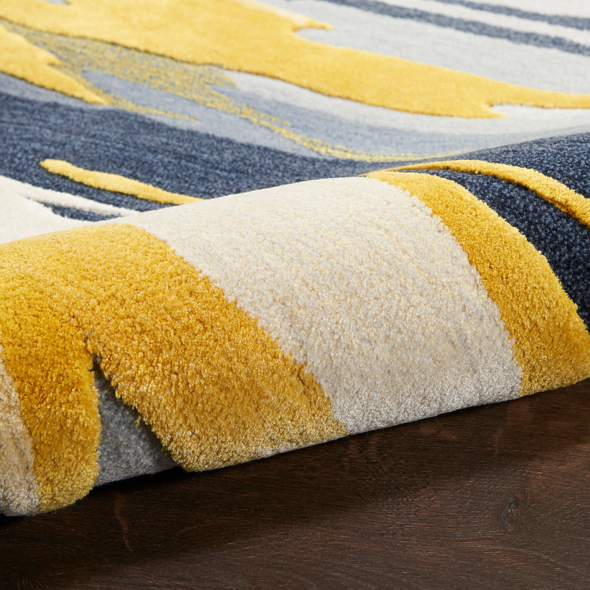 Nourison Home Prismatic  Grey Gold  Contemporary