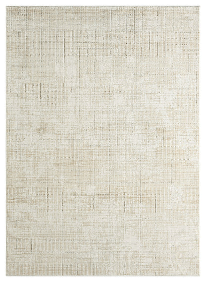 DKNY Grand Street GRN02 Ivory Beige Contemporary Power-loomed Rug