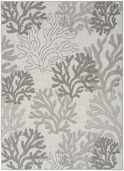 Nourison Home Garden Oasis GOA05 Grey Contemporary Power-loomed Rug