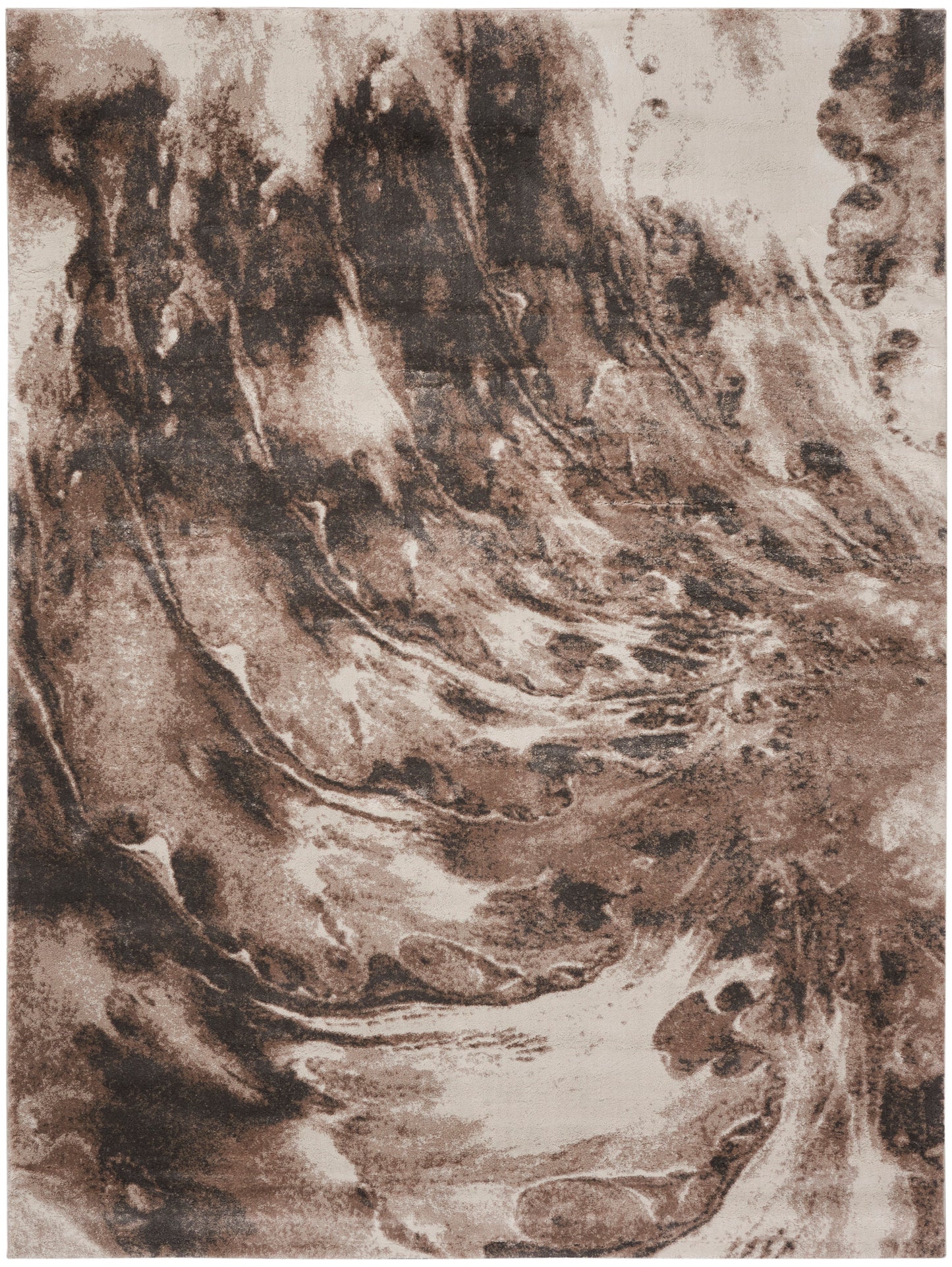 Nourison Home American Manor AMR03 Ivory Mocha Contemporary Power-loomed Rug