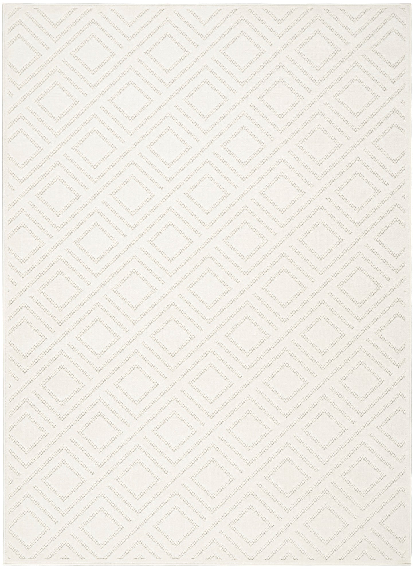Nourison Home Care Free CAF03 Ivory Contemporary Loom-woven Rug