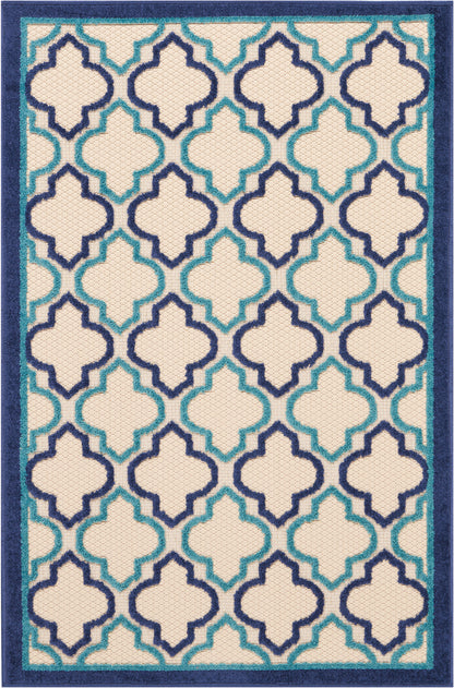 Nourison Home Aloha ALH06 Navy Contemporary Power-loomed Rugs