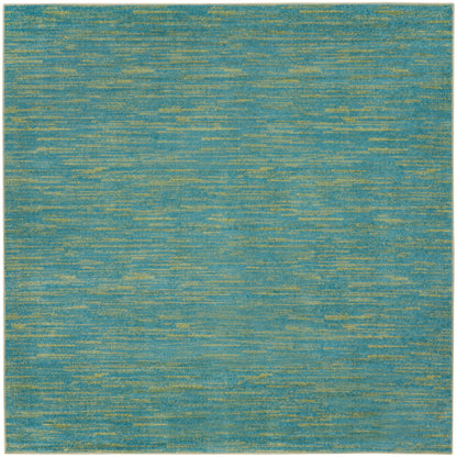Nourison Home Nourison Essentials NRE01 Blue Green Contemporary Power-loomed Rug