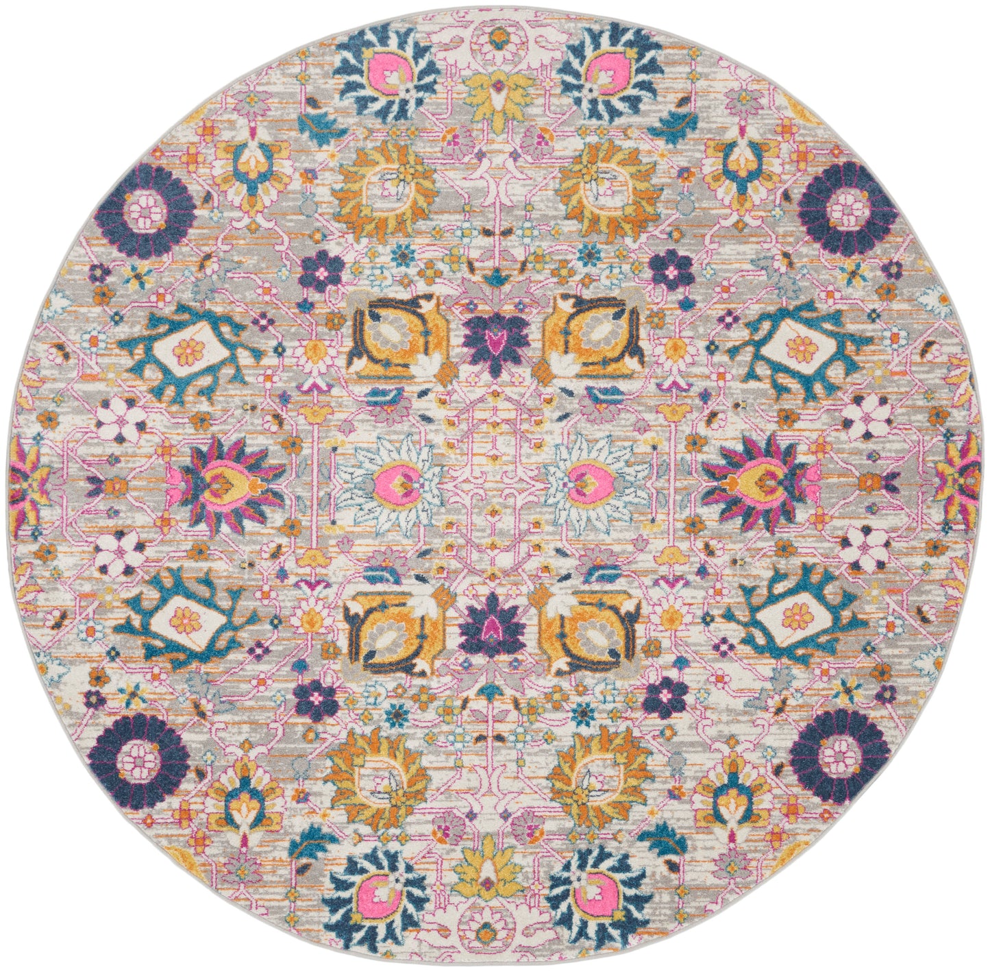 Nourison Home Passion PSN01 Silver Transitional Power-loomed Rugs