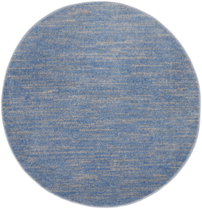 Nourison Home Nourison Essentials NRE01 Blue Grey Contemporary Power-loomed Rug