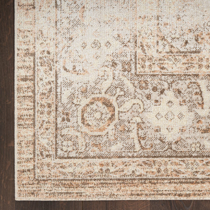 Nourison Home Astra Machine Washable  Beige  Traditional