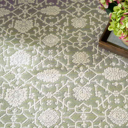 Nourison Home Grace  Sage  Traditional